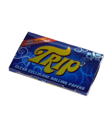 Κουτί με 24 χαρτάκια στριφτού Trip2 μεσαία 1 1/4 διάφανα
