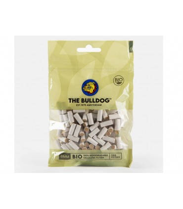 THE BULLDOG ΒΙΟΔΙΑΣΠΟΥΜΕΝΟ Slim Filters 6mm με 120 φιλτράκια Biodegradable - 1 σακουλάκι