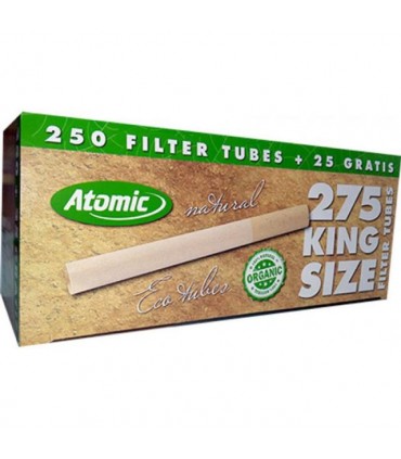 Τσιγαροσωλήνες Atomic Natural Eco Organic των 275 - άδεια τσιγάρα - 1 Πακέτο