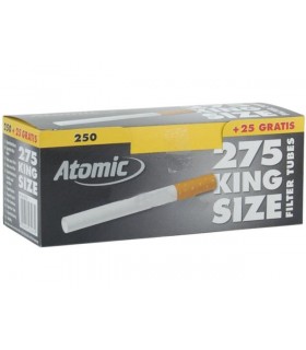 Τσιγαροσωλήνες Atomic King Size Filter Tubes των 275 - άδεια τσιγάρα - 1 Πακέτο