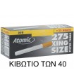 Τσιγαροσωλήνες Atomic King Size Filter Tubes των 40Χ275 - κιβώτιο με άδεια τσιγάρα