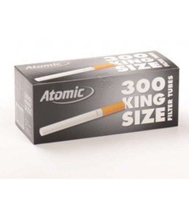 Τσιγαροσωλήνες Atomic King Size Filter Tubes των 300 - άδεια τσιγάρα - 1 Πακέτο