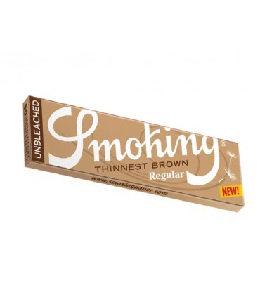 Smoking Thinnest Brown Regular Unbleached 60 (12γρ/μ2) Χαρτάκια Στριφτού
