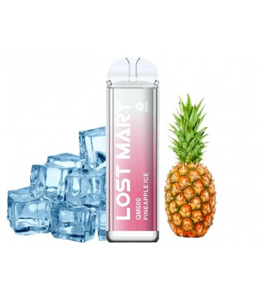 Ηλεκτρονικό τσιγάρο μιας χρήσης LOST MARY QM 600 2ml PINEAPPLE ICE 20mg (ανανάς με πάγο)