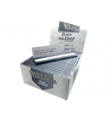 Χαρτάκια King Size Rizla Super Thin Silver Ασημί (κουτί 50 τεμαχίων)