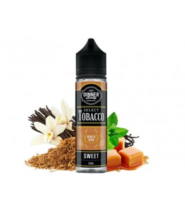 DINNER LADY SELECTED TOBACCO SWEET FLAVOUR SHOT 15/60ml (καπνικό με καραμέλα, βανίλια και μέντα)