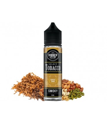 DINNER LADY SELECTED TOBACCO SMOKY FLAVOUR SHOT 15/60ml (καπνικό με ξηρούς καρπούς)