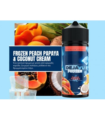 ΝΤΕΖΑΒΟΥ 100% AUTHENTIC Flavour Shot FROZEN PEACH PAPAYA AND COCONUT CREAM 20ml/120ml(ροδάκινο,παπάγια, κρεμώδη καρύδα και πάγο)