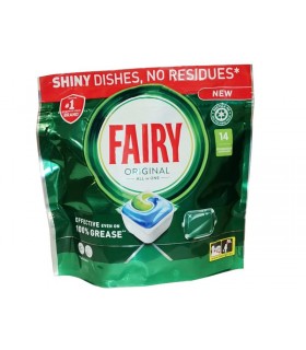 Κάψουλες πλυντηρίου πιάτων FAIRY ORIGINAL  All In One (14 ταμπλέτες) 189gr