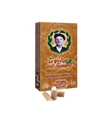 Φιλτράκια Του Παππού 6mm Slim από ΑΚΑΤΕΡΓΑΣΤΟ ΚΕΛΥΦΟΣ 47618 - 1 πακετάκι