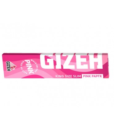 GIZEH PINK KING SIZE SLIM EXTRA FINE GIP224 - 1 τεμάχιο