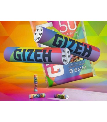GIZEH RAINBOW ACTIVE FILTERS 6mm 50 ΦΙΛΤΡΑ GIF135