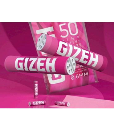 GIZEH PINK ACTIVE FILTERS 6mm 50 ΦΙΛΤΡΑ GIF136