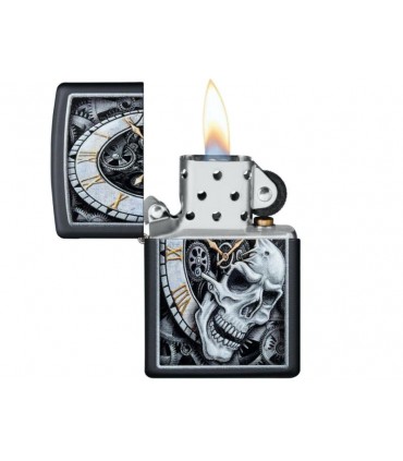 Αναπτήρας ZIPPO 29854 SKULL CLOCK DESIGN