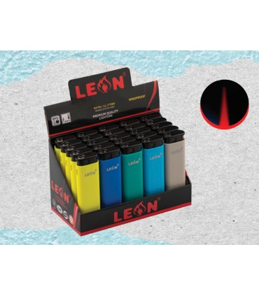 LEON 171062 NAVY LUCIA  TURBO αναπτήρας αντιανεμικός (ΚΟΥΤΙ ΤΩΝ 25)