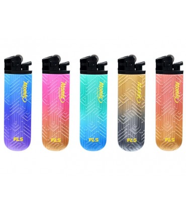 Αναπτήρας  πέτρας ATOMIC FLS METALLIC CLRS 3934003 Μεγάλος σε διάφορα χρώματα - 1 τεμάχιο