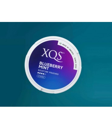 XQS  σακουλάκια νικοτίνης BLUEBERRY MINT Strong 20  8mg Νικοτίνη (Made in Sweden)
