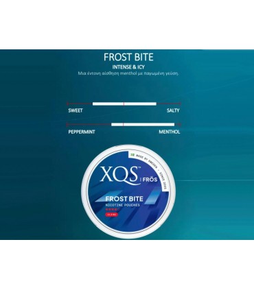 XQS FROS  σακουλάκια νικοτίνης FROST BITE  20  11.6mg Νικοτίνη (Made in Sweden)