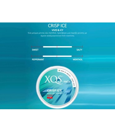 XQS FROS  σακουλάκια νικοτίνης CRISP ICE  20  7.7mg Νικοτίνη (Made in Sweden)