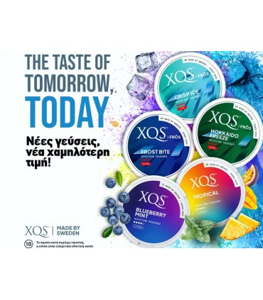 XQS FROS  σακουλάκια νικοτίνης CRISP ICE  20  7.7mg Νικοτίνη (Made in Sweden)