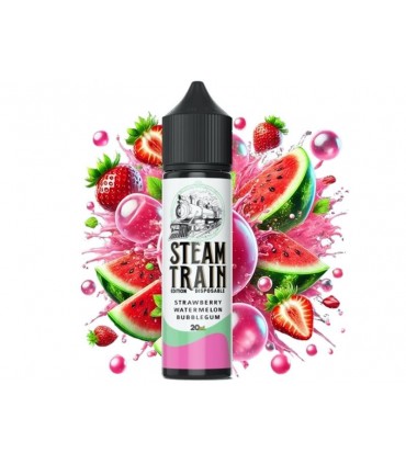 STEAMTRAIN DISPOSABLE EDITION Flavour Shot STRAWBERRY WATERMELON BUBBLEGUM  20ml / 60ml (φράουλα, καρπούζι και τσιχλόφουσκα)
