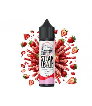STEAMTRAIN DISPOSABLE EDITION Flavour Shot STRAWBERRY CORN STICK  20ml / 60ml (γλυκά στικ καλαμποκιού με φράουλα)άουλα)