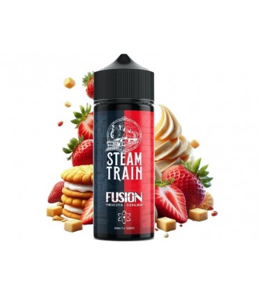 STEAMTRAIN Flavour Shot FUSION timekeeper and signalman  24ml / 120ml (παγωτό με κρέμα και φράουλα)