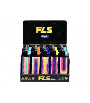 Αναπτήρας  πέτρας ATOMIC FLS RAINBOW 3934021 -  Μεγάλος σε διάφορα σχέδια - 1 τεμάχιο