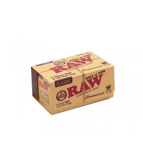 ΚΟΥΤΙ ΜΕ 24 RAW CONNOISSEUR ΡΟΛΟ ΣΤΡΙΦΤΟΥ King Size SLIM 5m με Σπαστές Τζιβάνες