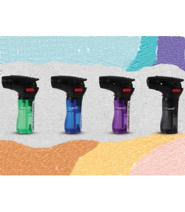 LEON 170812 POCKET TORCH ΔΙΑΦΑΝΟΣ Πλάγιος Αναπτήρας Αντιανεμικός (ΚΟΥΤΙ ΤΩΝ 12)