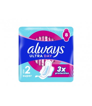 ΣΕΡΒΙΕΤΕΣ ALWAYS Ultra Day LONG-SUPER με φτερά 8τεμ.
