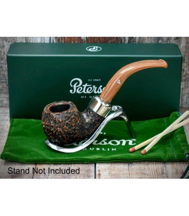 Peterson Derry Rusticated 03  Fishtail πίπα καπνού