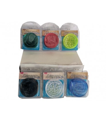 Τρίφτης καπνού GR-14 PERFECT  PLASTIC GRINDER 60mm  (3 parts) + Δώρο χαρτάκι ΣΕΡΤΙΚΟ - ΚΟΥΤΙ ΤΩΝ 12ΤΕΜ