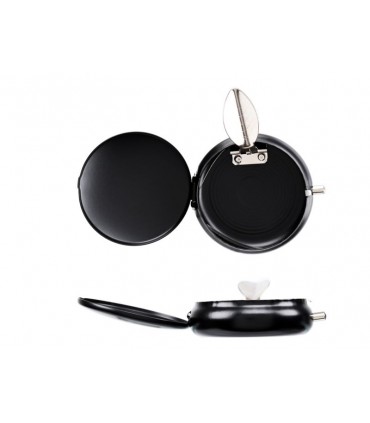 Φορητό μεταλλικό τασάκι ATOMIC Black matt 0246006