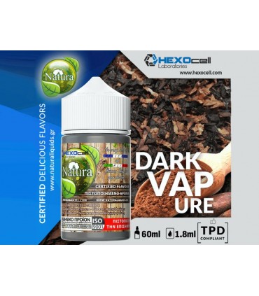 NATURA HYPERMIX ULTRA DARK VAPURE 1,8 / 60ML (Έντονο καπνικό με κακάο)