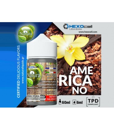 NATURA HYPERMIX ULTRA AMERICANO 6/60ML (Καπνικό με βανίλια)