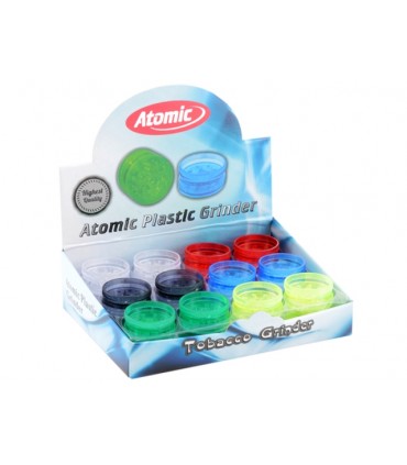 Τρίφτες Καπνού Atomic Grinder Πλαστικοί 3.0 cm 0212406 - 24 Τεμάχια