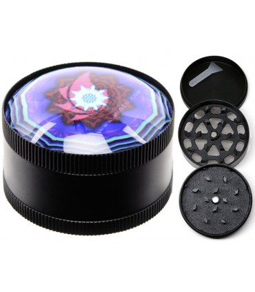Τρίφτης Καπνού Atomic Metal Grinder Psychedelic 50mm 0212470NT A (3 parts) - 1 Τεμάχιο