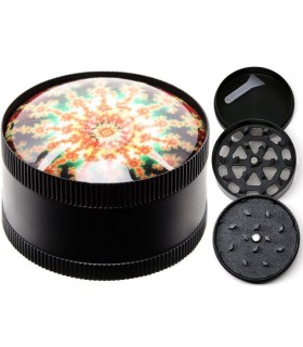 Τρίφτης Καπνού Atomic Metal Grinder Psychedelic 50mm 0212470NT C (3 parts) - 1 Τεμάχιο