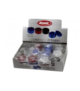 Τρίφτες Καπνού Atomic Alu Grinder 30mm 0212368 Αλουμίνιο - 24 Τεμάχια