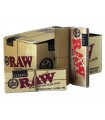 Χαρτάκια RAW Classic Connoisseur 1 και 1/4 ακατέργαστο  με 32 φύλλα και 32 τζιβάνες (Κουτί των 24)