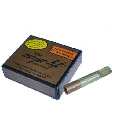 Πιπάκια τσιγάρου MAGIC LIFE για slim και κανονικά τσιγάρα - 1 Πακετάκι