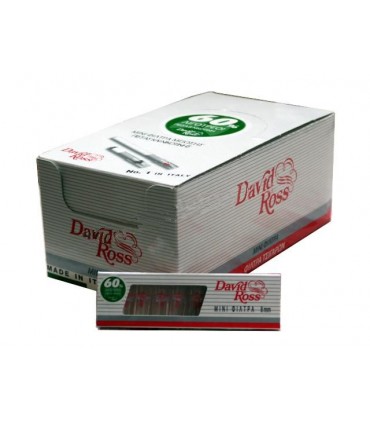 Πιπάκια τσιγάρου DAVID ROSS Mini Regular 8mm (made in Italy) κουτί με 36 πακετάκια