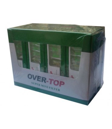 Πιπάκια τσιγάρου OVER TOP Slim 6mm, 10τεμ. (κουτί με 20 πιπάκια)