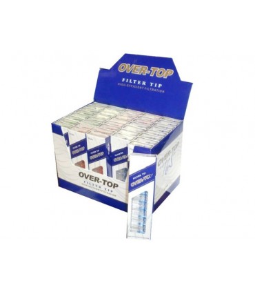 Πιπάκια τσιγάρου OVER TOP 8mm, 10τεμ. (κουτί με 40 πακετάκια)