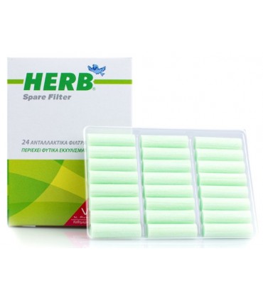 Ανταλλακτικά φίλτρα πίπας τσιγάρου HERB Spare Filter 24 Τεμάχια
