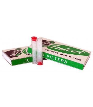 Ανταλλακτικά φίλτρα πίπας τσιγάρου ANICOT No3 CRYSTAL SILICAGEL πράσινα 10τεμ.