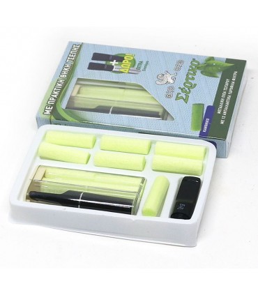 Πίπα τσιγάρου ΣΕΡΤΙΚΟ Slim 6mm 51148 με πράσινο ανταλλακτικό φίλτρο - 1 Πακετάκι