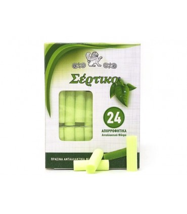 Ανταλλακτικά φίλτρα πίπας τσιγάρου ΣΕΡΤΙΚΟ 51133 ΠΡΑΣΙΝΑ 24 τεμ. - 1 Πακετάκι