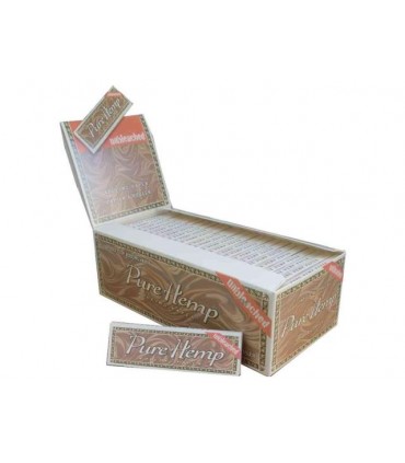 Χαρτάκια Pure Hemp Unbleached Μικρά (Ακατέργαστα) με 50 φύλλα  - Συσκευασία των 50